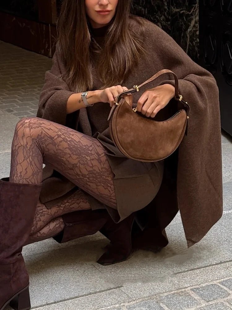 Poncho de malha Adelinka