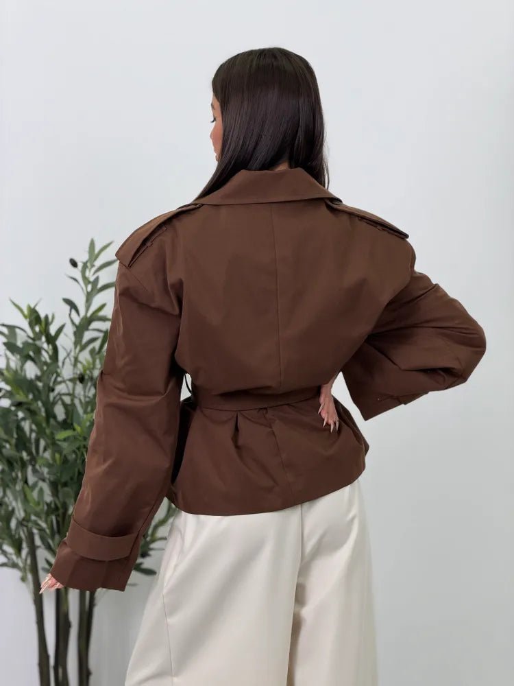 Gabardina curta Adinda