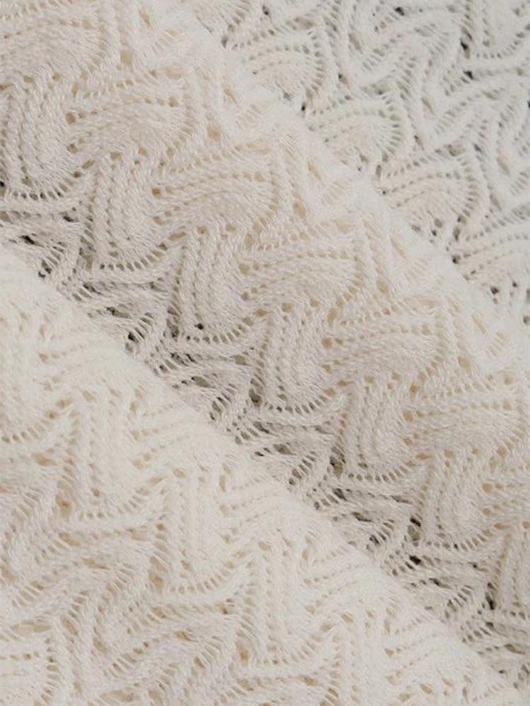 Vestido comprido de renda com decote profundo Aisin