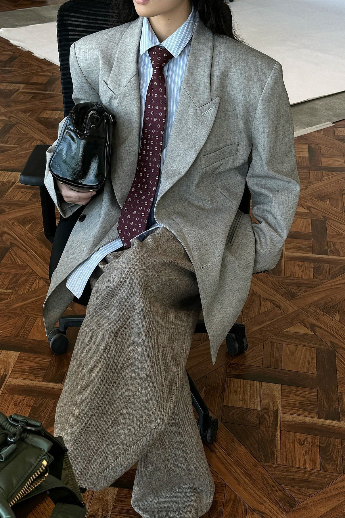 Blazer de ombros estruturados Akira