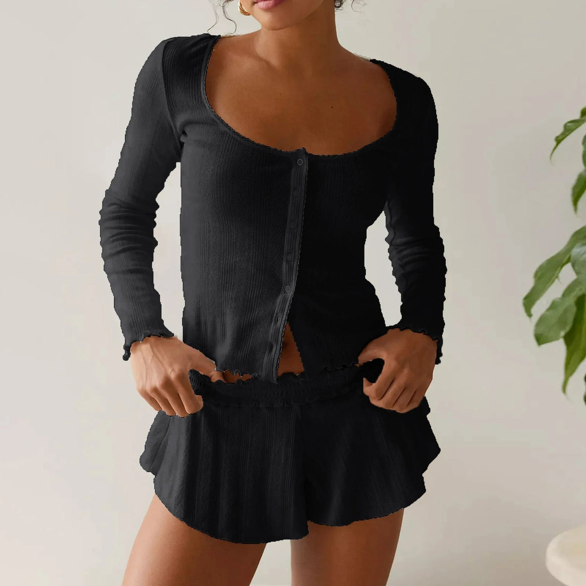 Conjunto de pijama de manga comprida Amalia