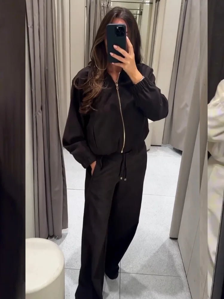 Conjunto de fato de treino com capuz Amirah