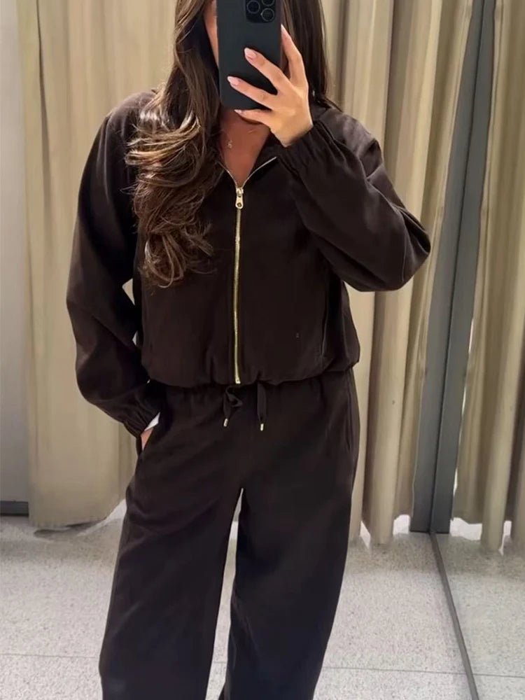 Conjunto de fato de treino com capuz Amirah