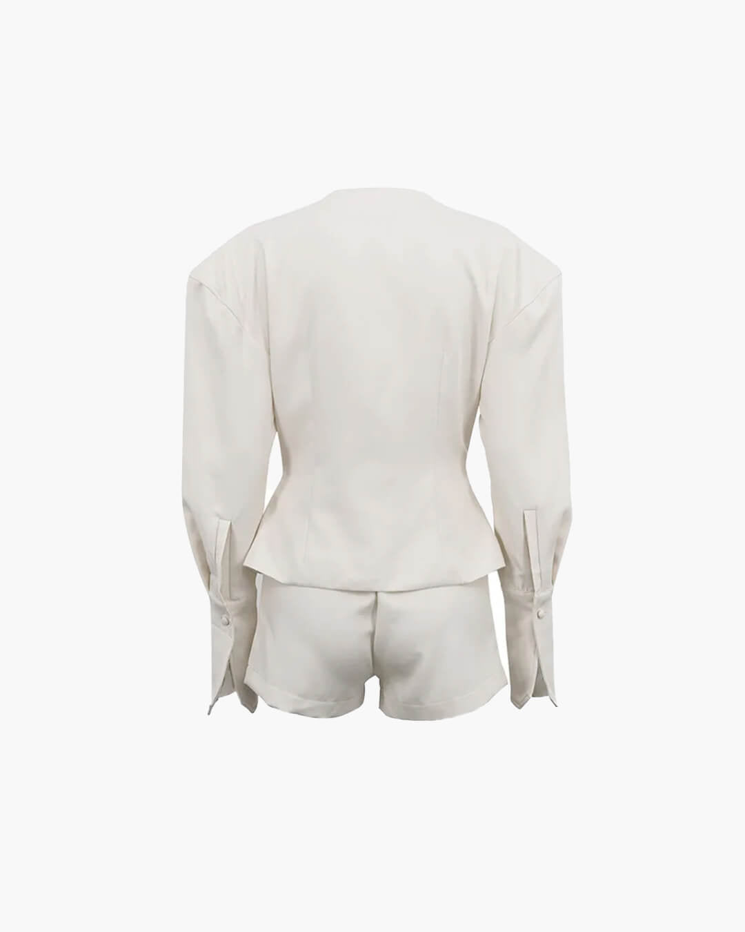 Conjunto de blazer e calções com cintura ajustada Angelica