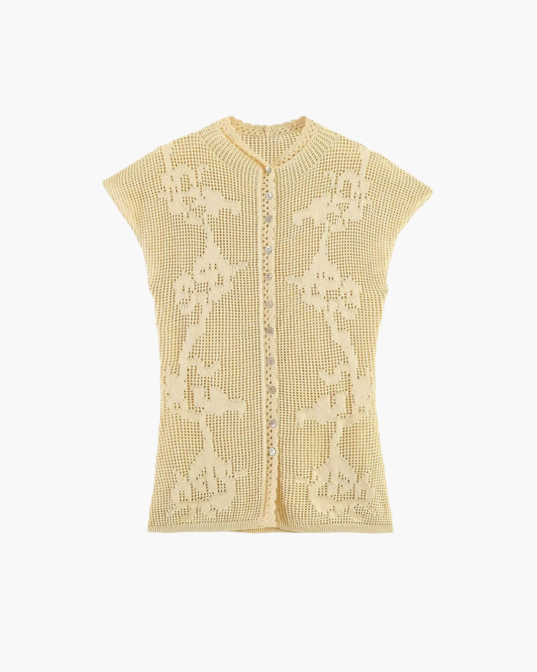 Top Anne de malha com cardigan