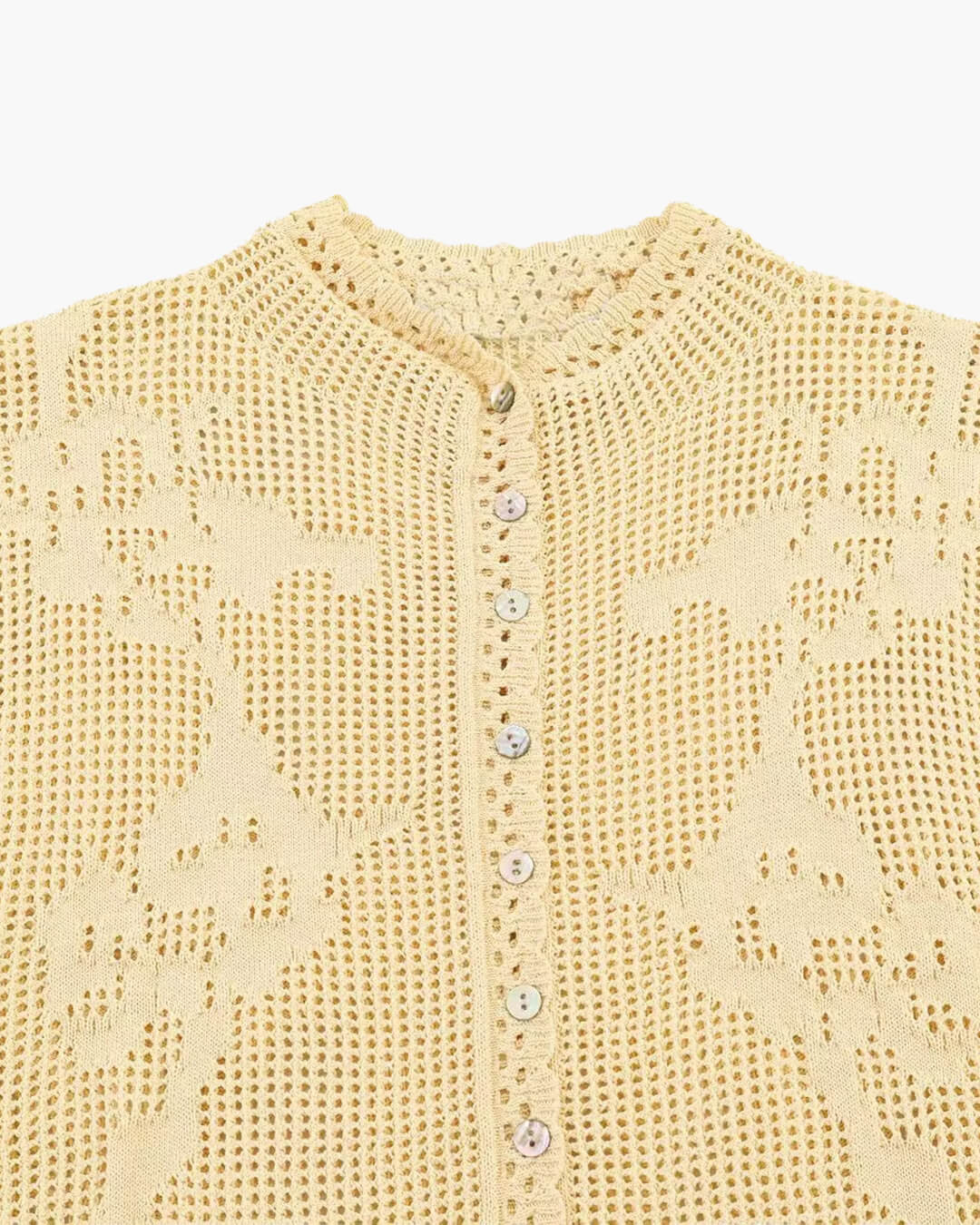 Top Anne de malha com cardigan