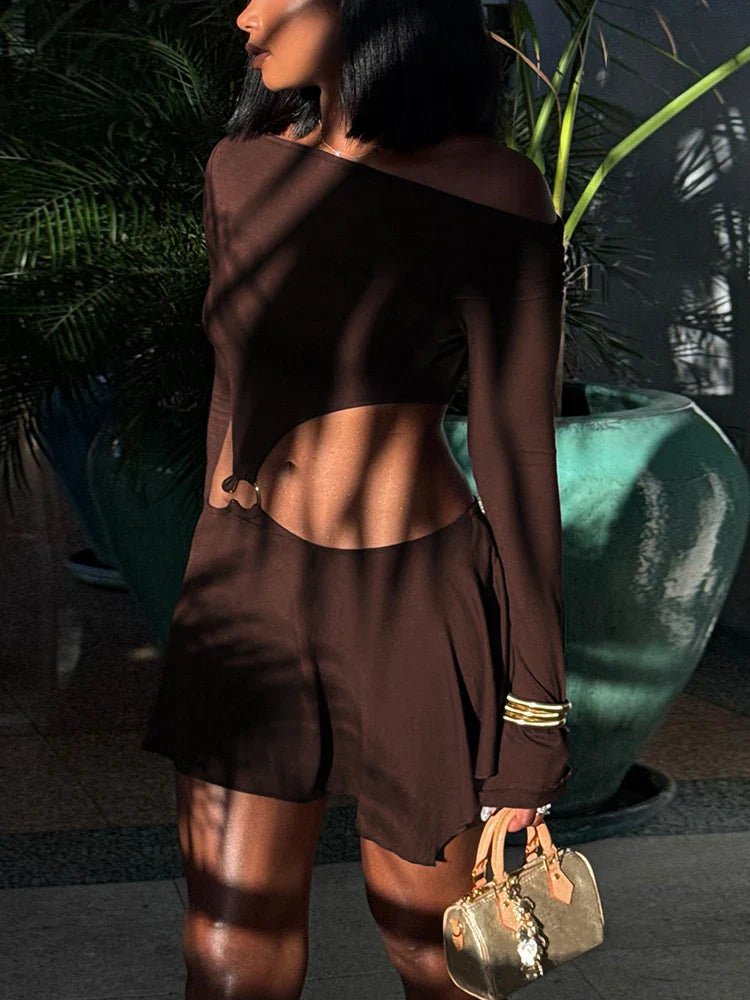 Vestido curto Annie justo ao corpo, com franzido