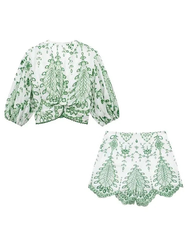 Conjunto de calções bordado Aoife