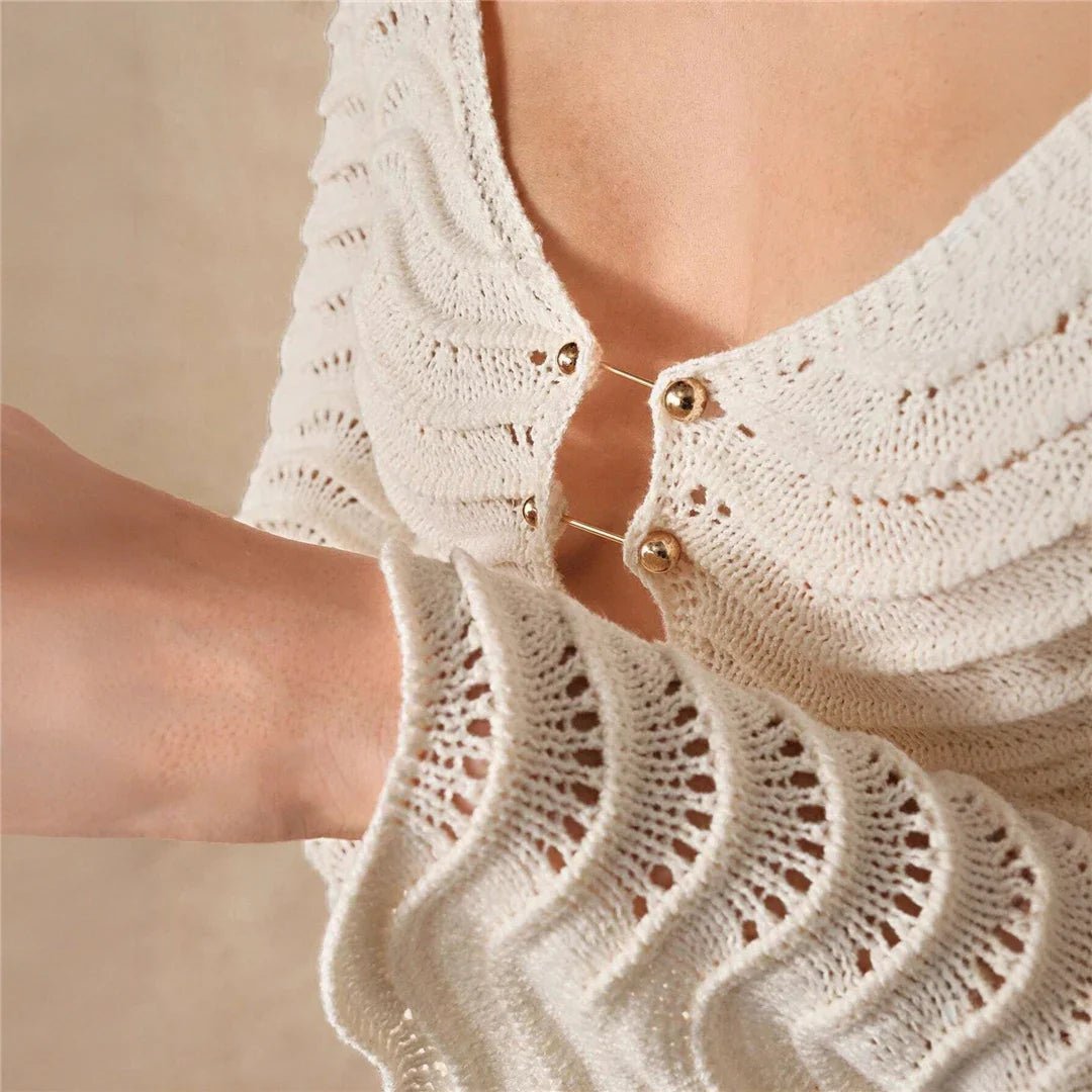 Vestido maxi de malha com atilhos Arabella