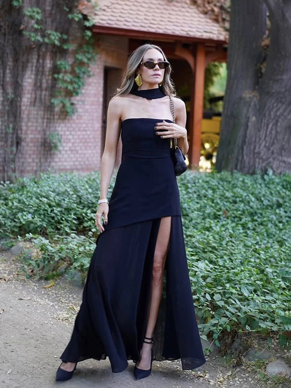 Vestido maxi Astoria cai-cai