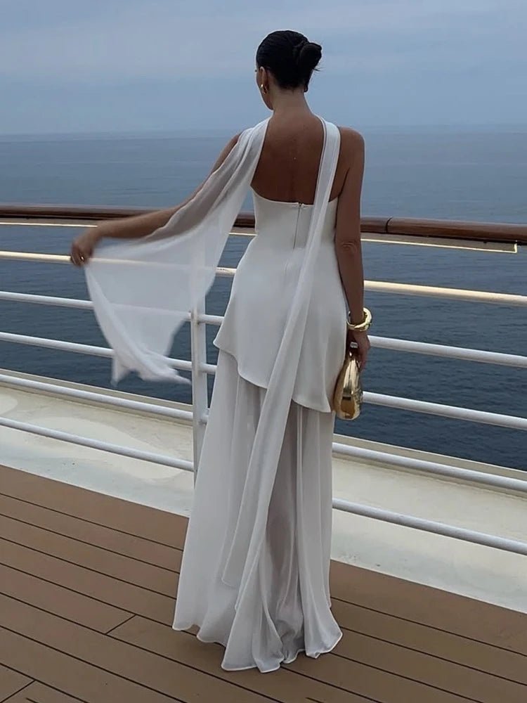 Vestido maxi Astoria cai-cai