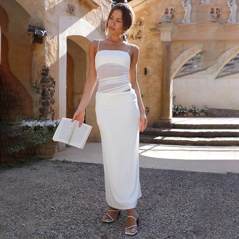 Conjunto de vestido crop de duas peças Ava
