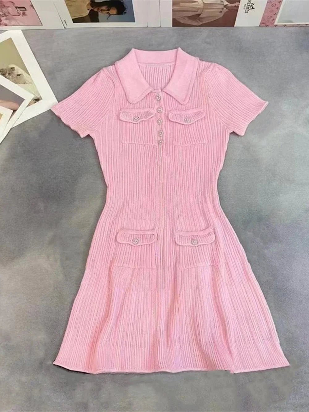 Bianca Sequin Knit Mini Dress