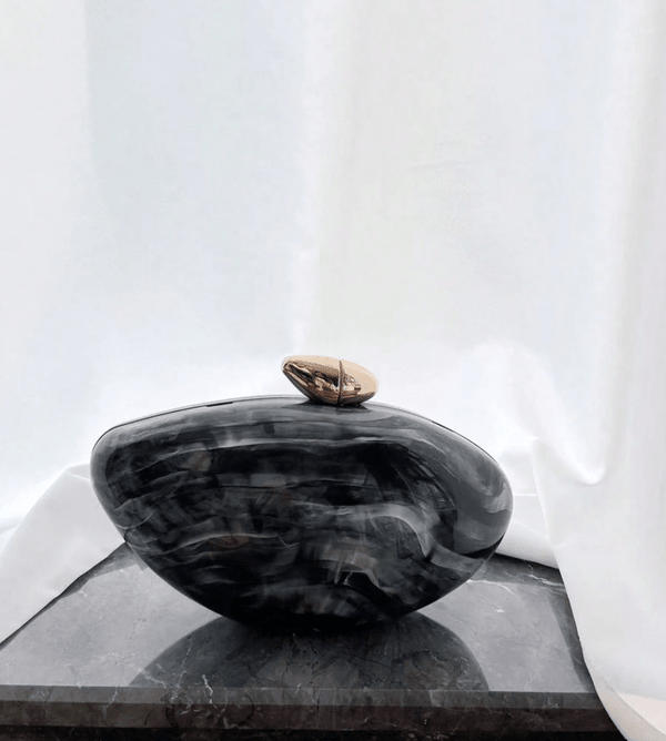 Bianca Shell-Shaped Acrylic Evening Clutch
