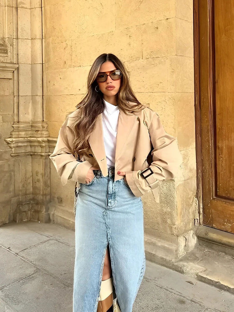Gabardina curta Blair