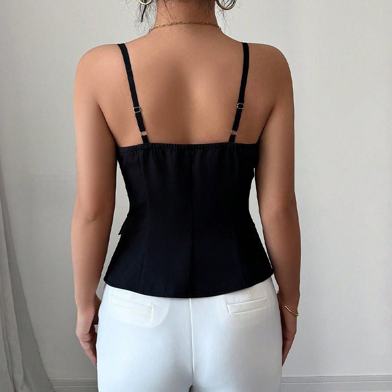 Blusa sem mangas de corte elegante Bridget