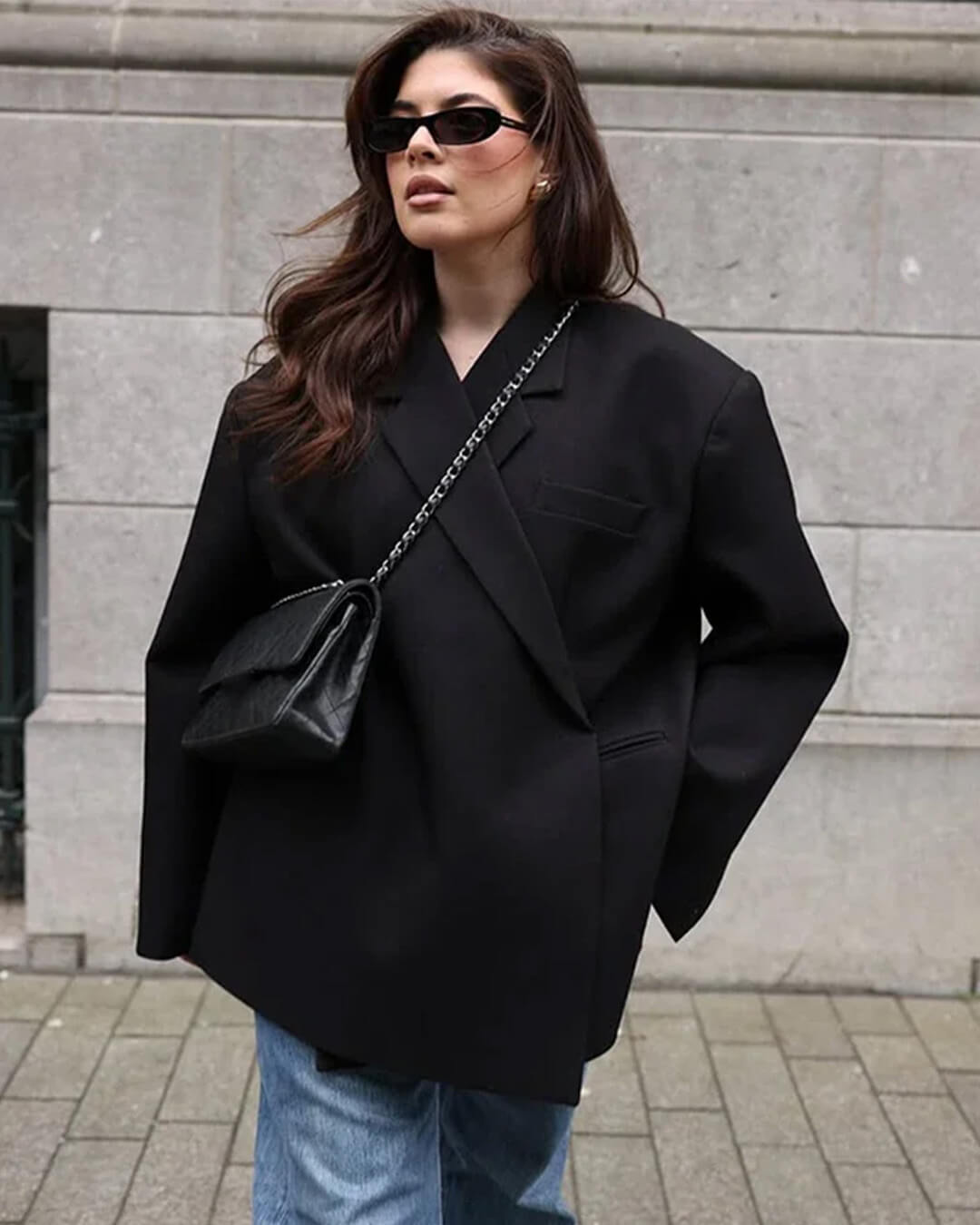 Brittany One-Button Lapel Blazer