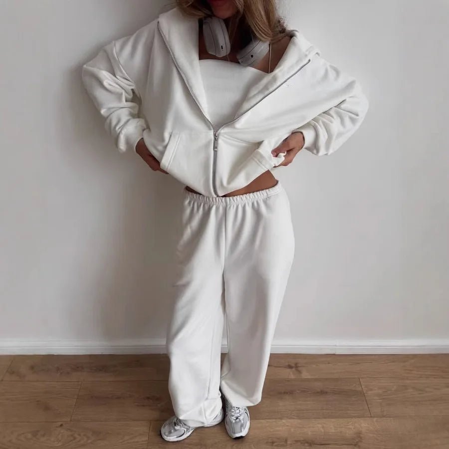 Conjunto de fato de treino Cecilia de 2 peças com camisola com capuz oversized