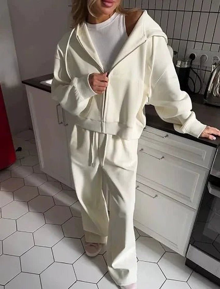 Conjunto de fato de treino Cecilia de 2 peças com camisola com capuz oversized