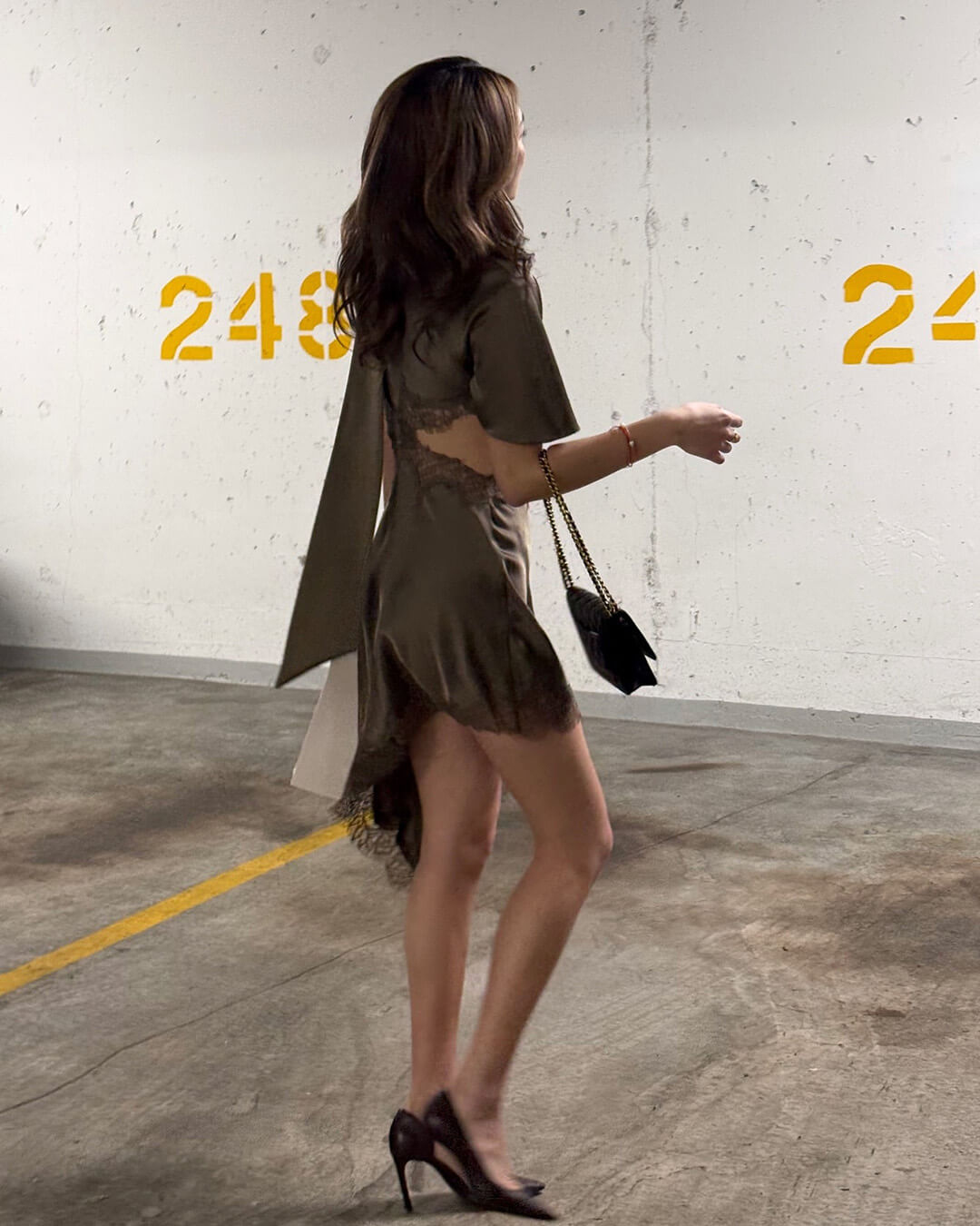 Bianca Cut Out Satin Mini Dress