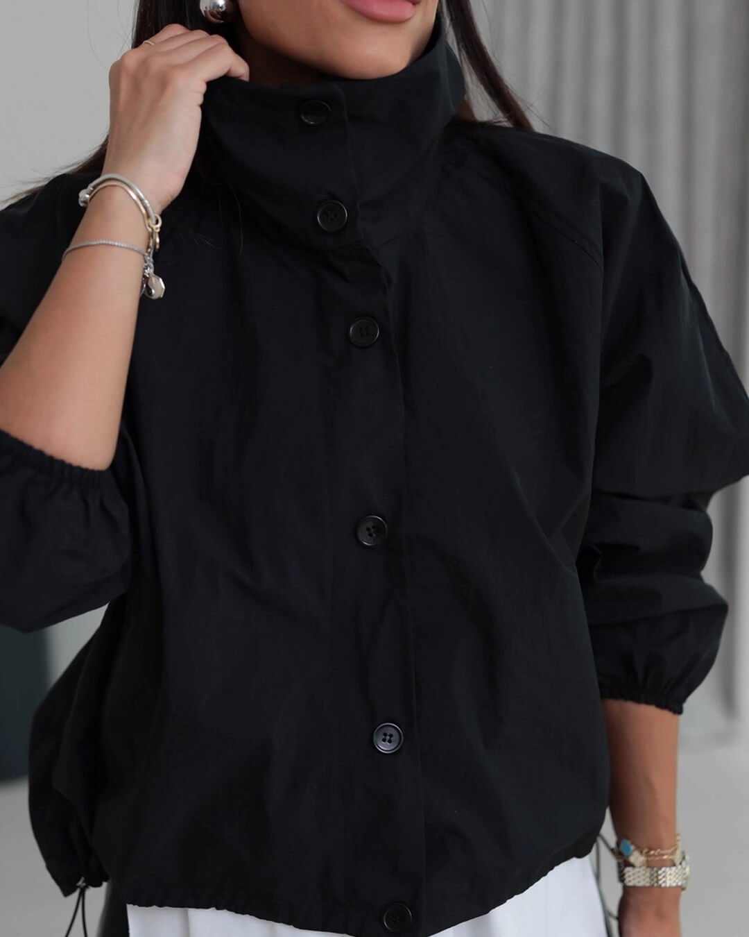 Clara High-Neck Jacket