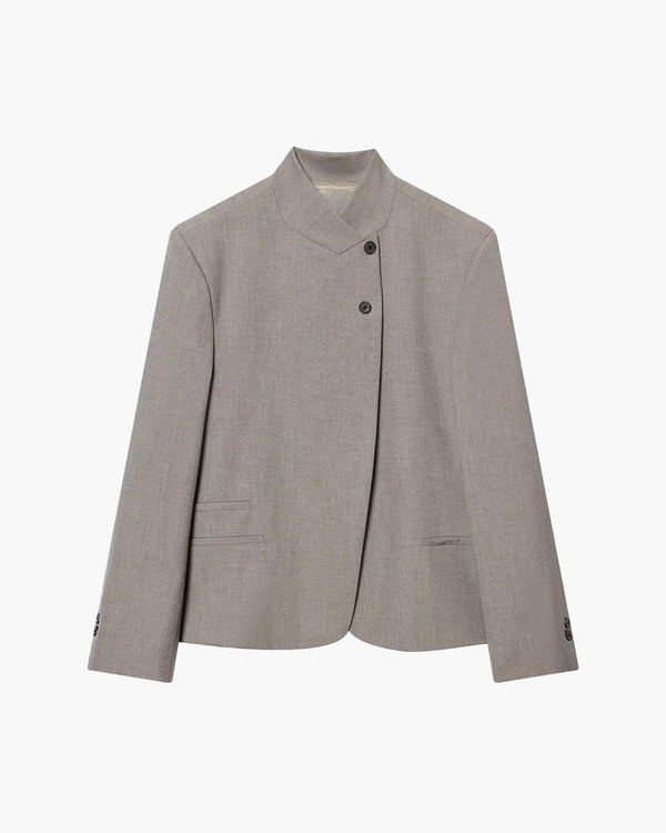 Cleo High Collar Button Closure Blazer