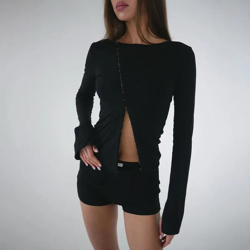 Camisola com recortes