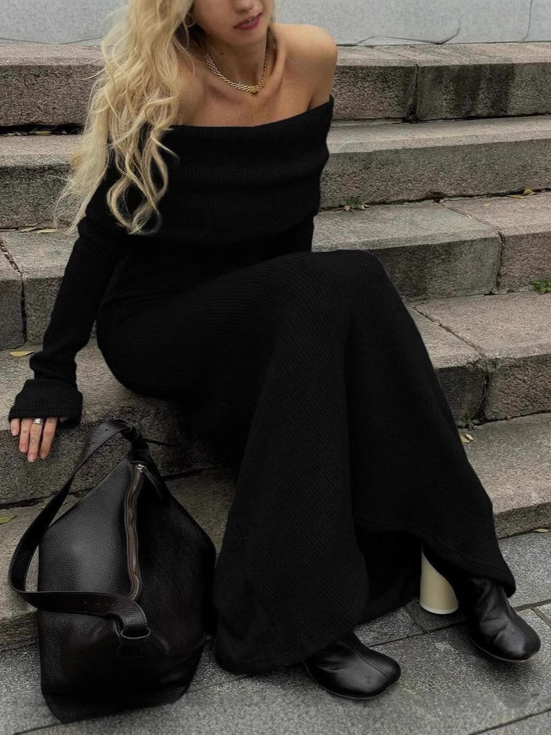 Vestido maxi de malha de vestir Danika