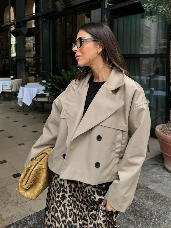 Gabardina curta Dhelia