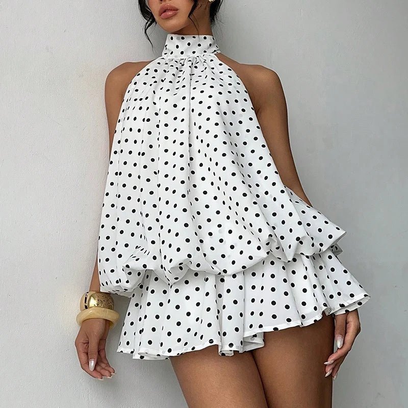 Vestido mini Eden cai-cai, com costas descobertas