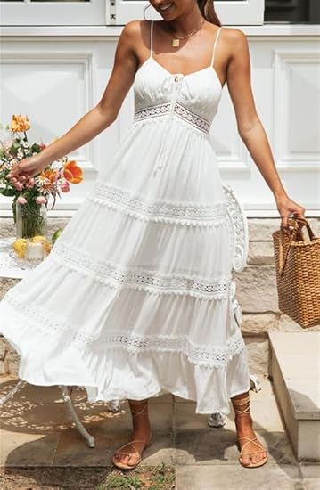 Elena Sleeveless Bohemian Long Sundress