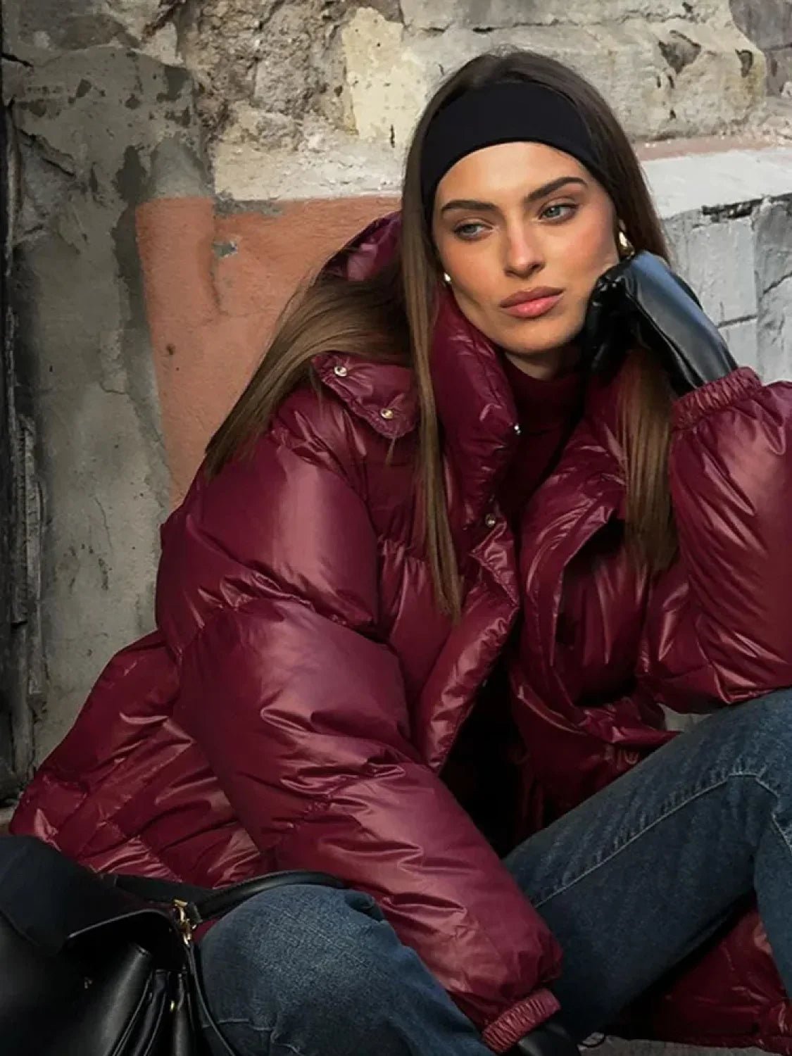 Parka acolchoada com capuz Eliza