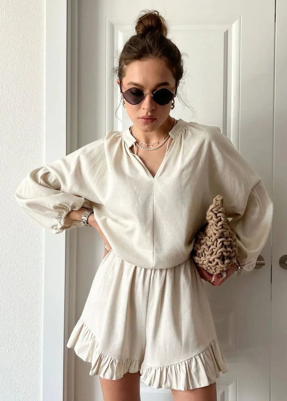 Conjunto de descanso Emilia em algodão