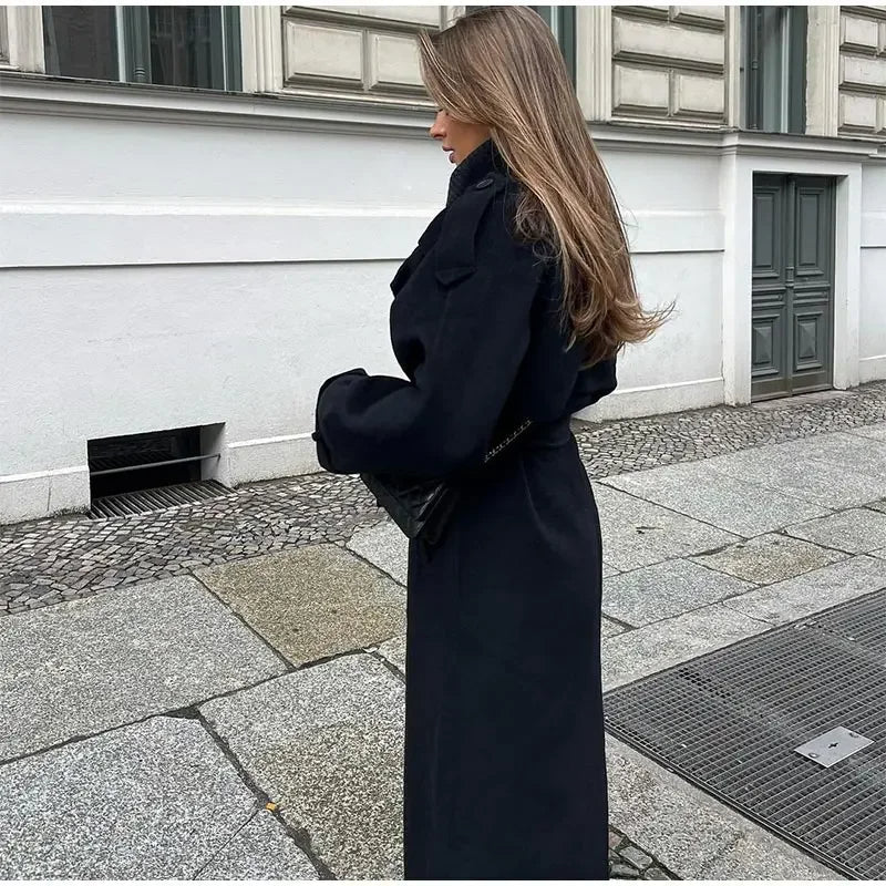 Casaco de gabardina com atacadores Emma