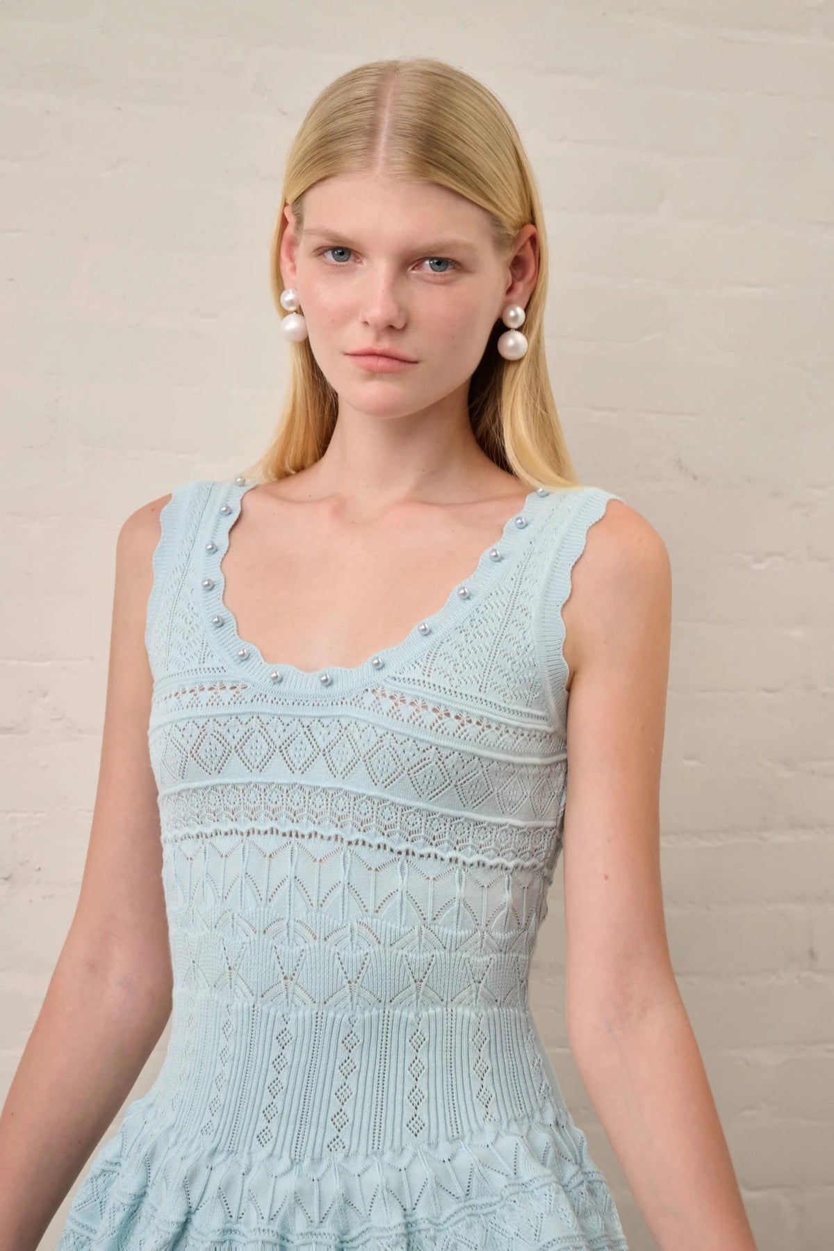 Vestido midi de malha com recortes Esther