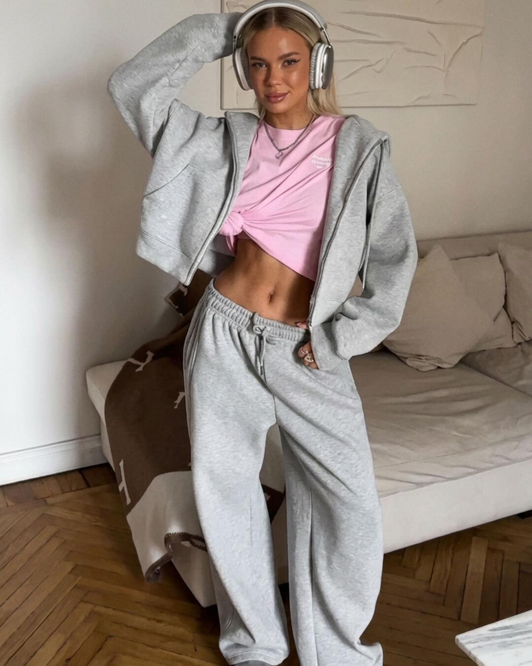 Conjunto de fato de treino Ethel de 2 peças com fecho