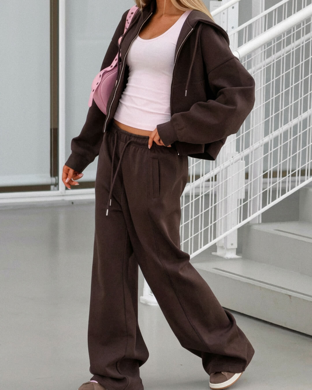 Conjunto de fato de treino Ethel de 2 peças com fecho
