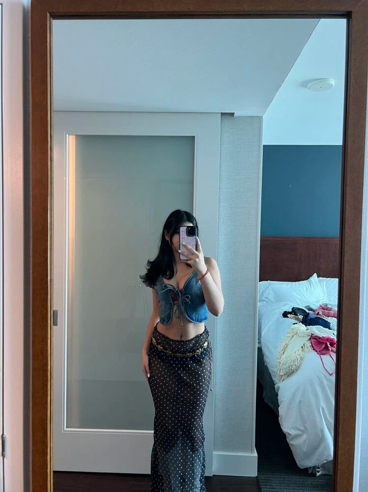 Saia maxi às bolinhas Eva