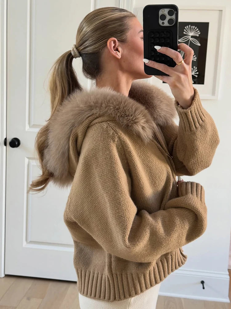 Casaco oversized de pelo sintético