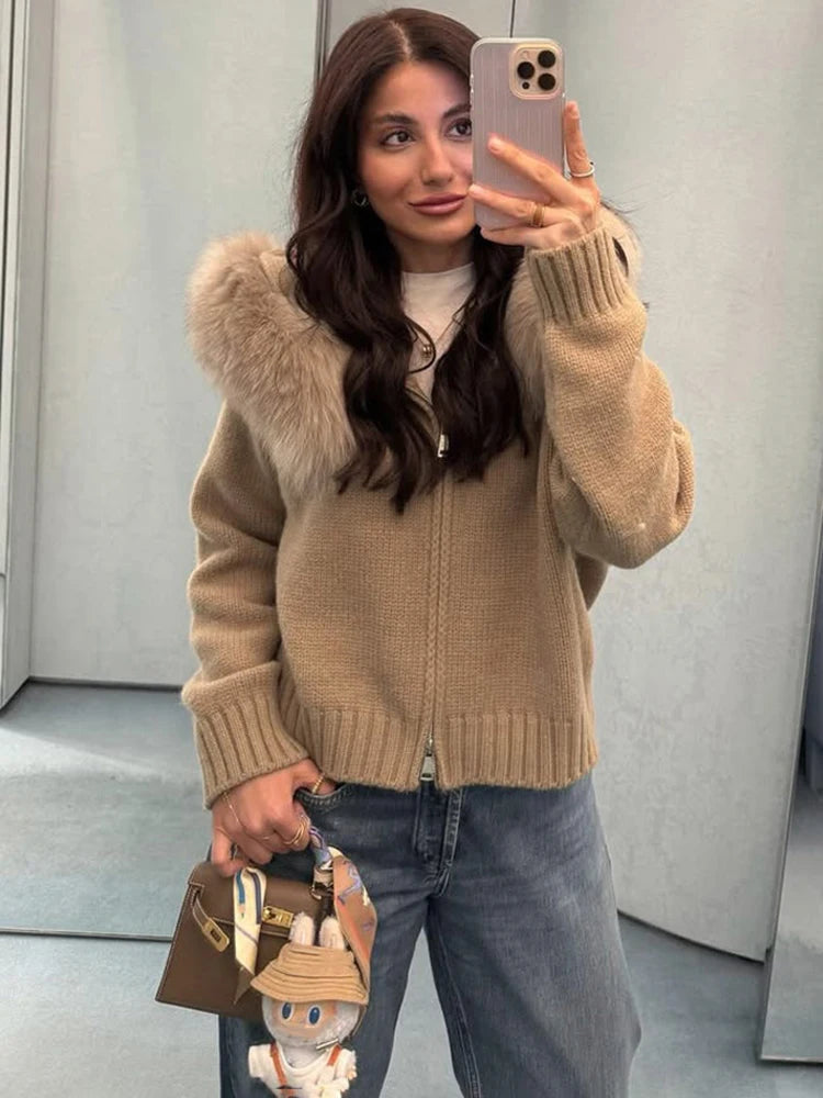 Casaco oversized de pelo sintético