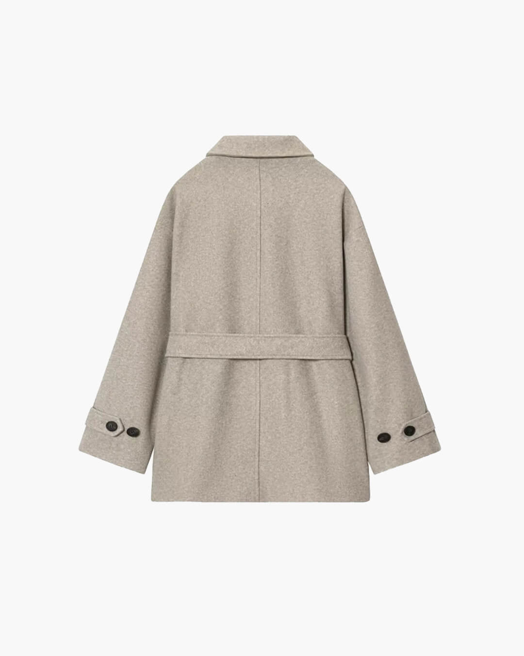 Felly Faux Wool Coat with Belt