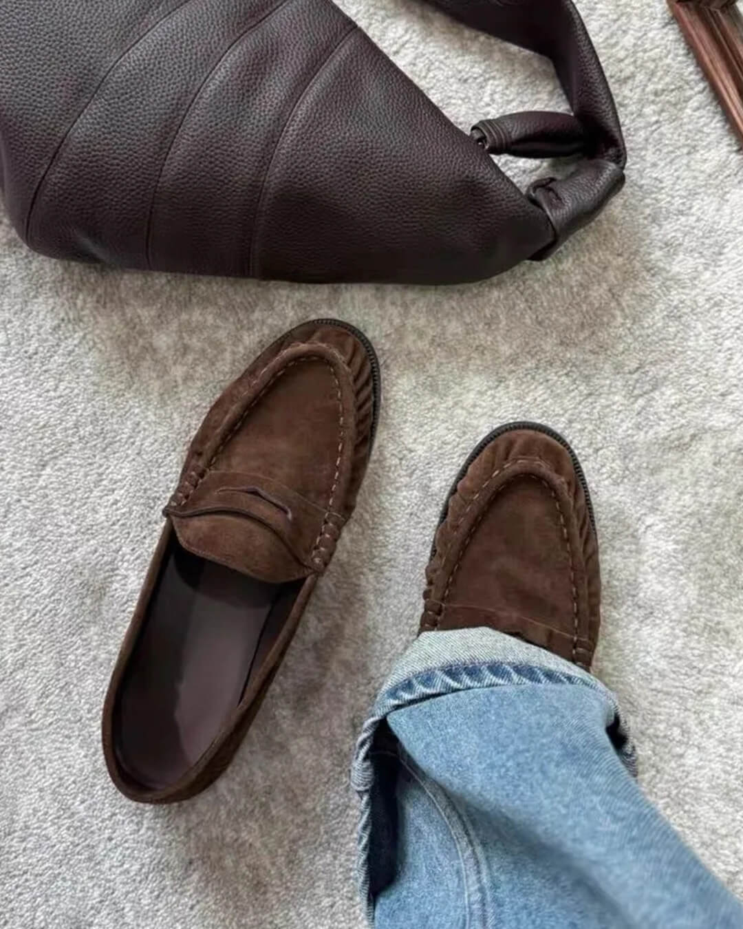 Mocassins de imitação de pele com calcanhar aberto Fiona
