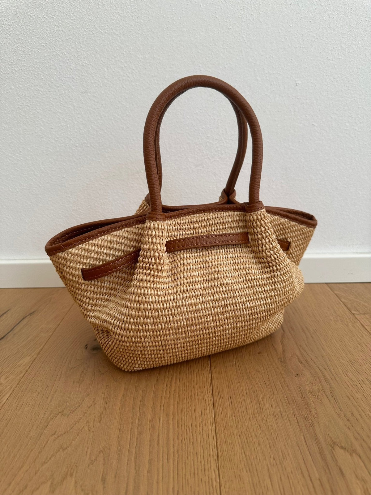 Francia Small Woven Tote Bag