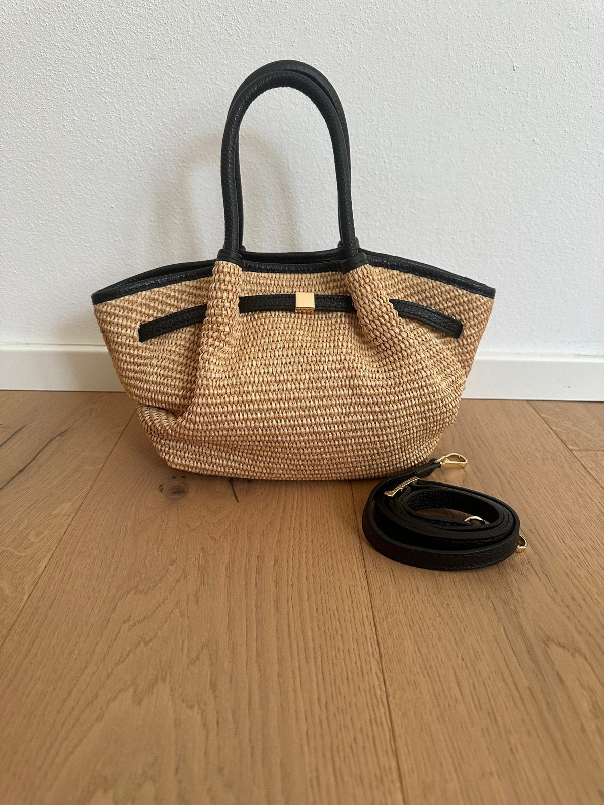 Francia Small Woven Tote Bag