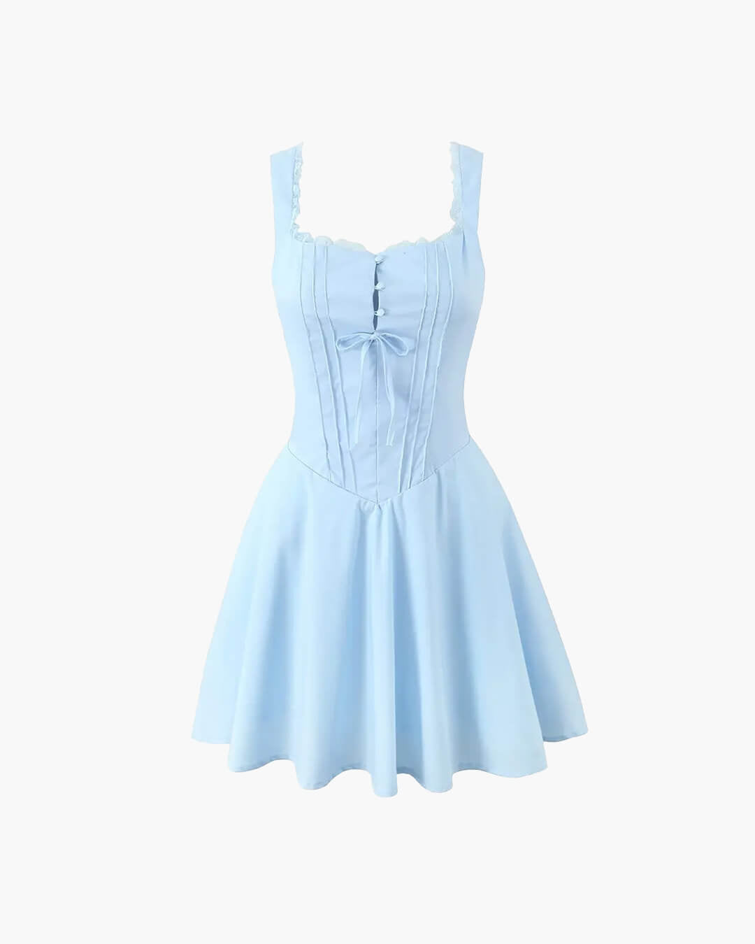 Vestido curto sem mangas Francine