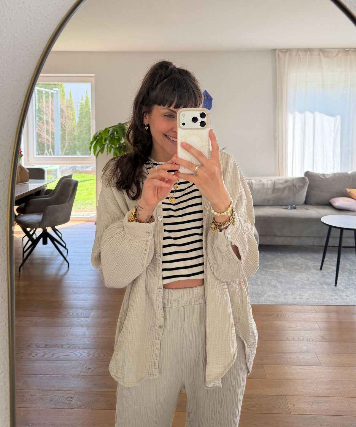 Blusa Freya oversized de musselina