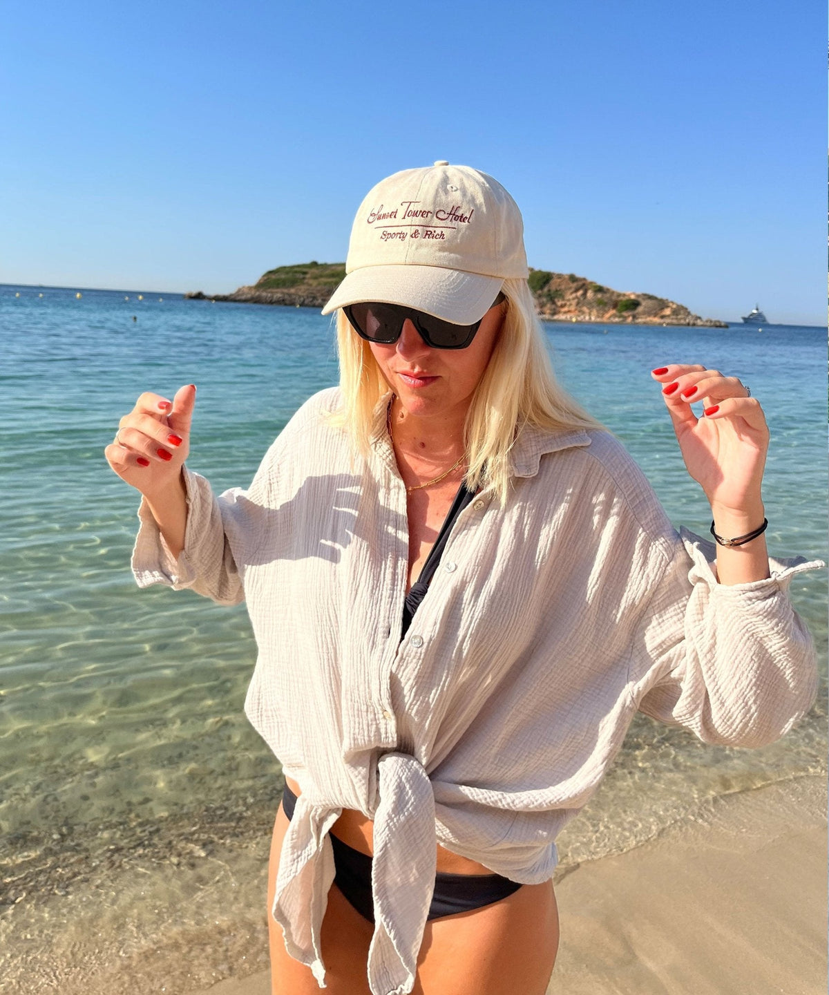 Blusa Freya oversized de musselina
