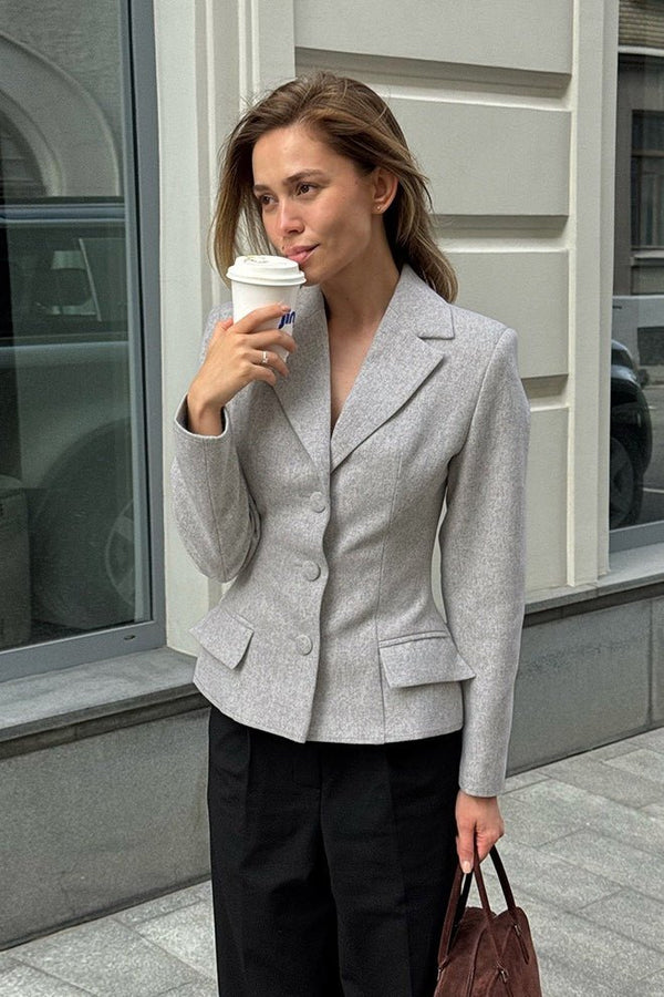 Blazer de corte justo vintage Geraldine