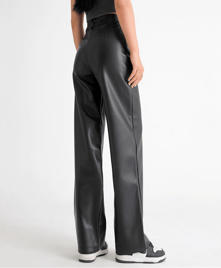 Giselle High Waisted Leather Pants