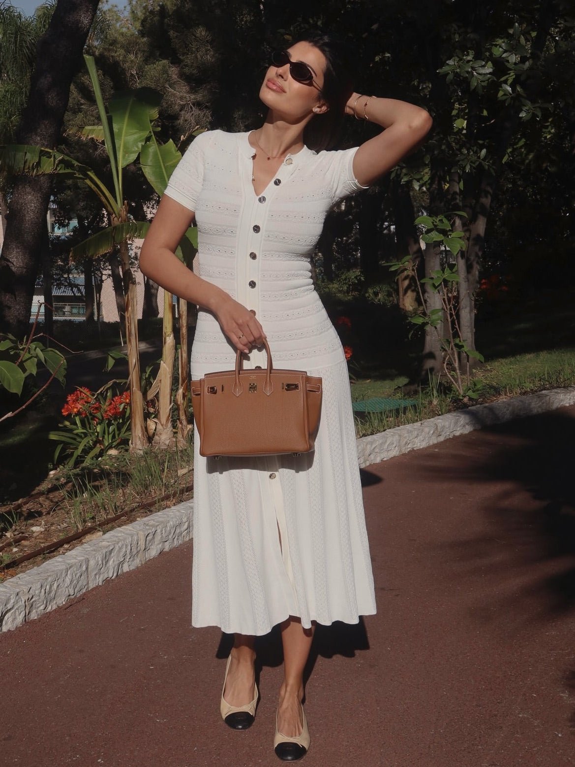Vestido comprido de malha justa Hannelore